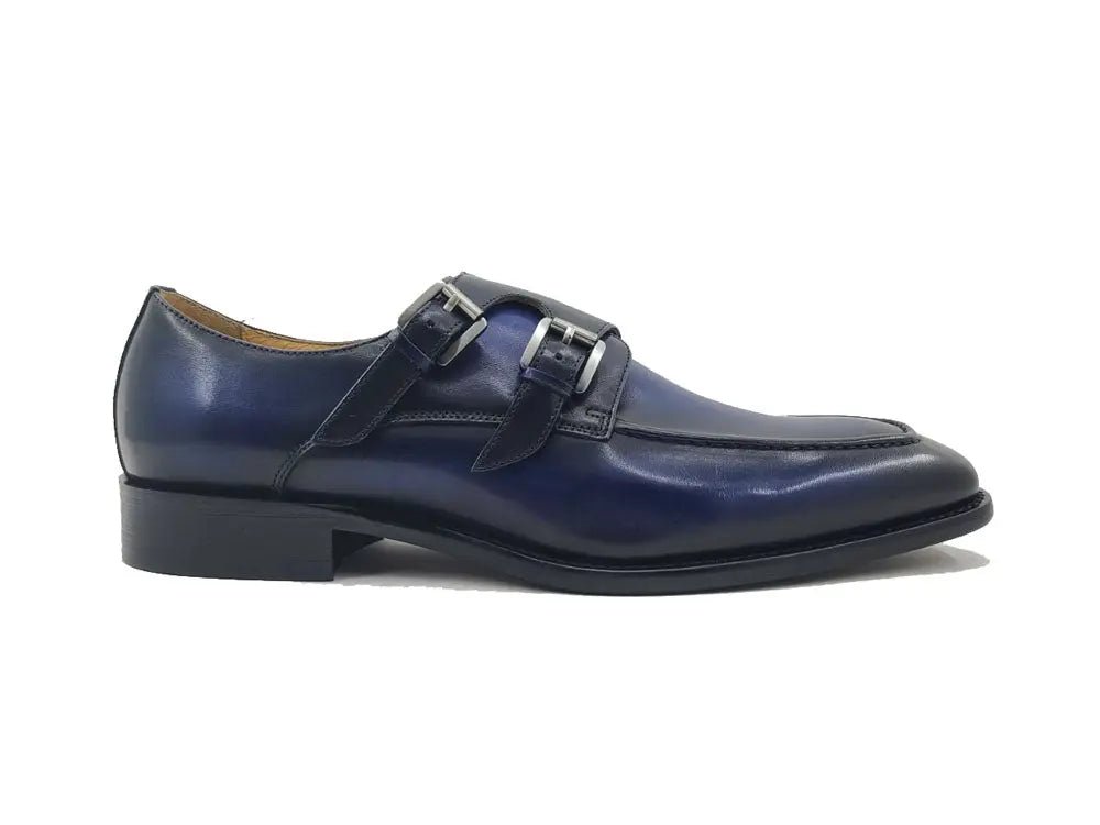 Calfskin Double Monk Loafer Ks509 - 05 Premium Craft Footwear Shoes by Carrucci Shoes – Don't Panic Shoes