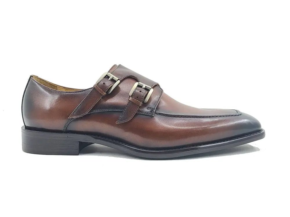 Calfskin Double Monk Loafer Ks509 - 05 Premium Craft Footwear Shoes by Carrucci Shoes – Don't Panic Shoes