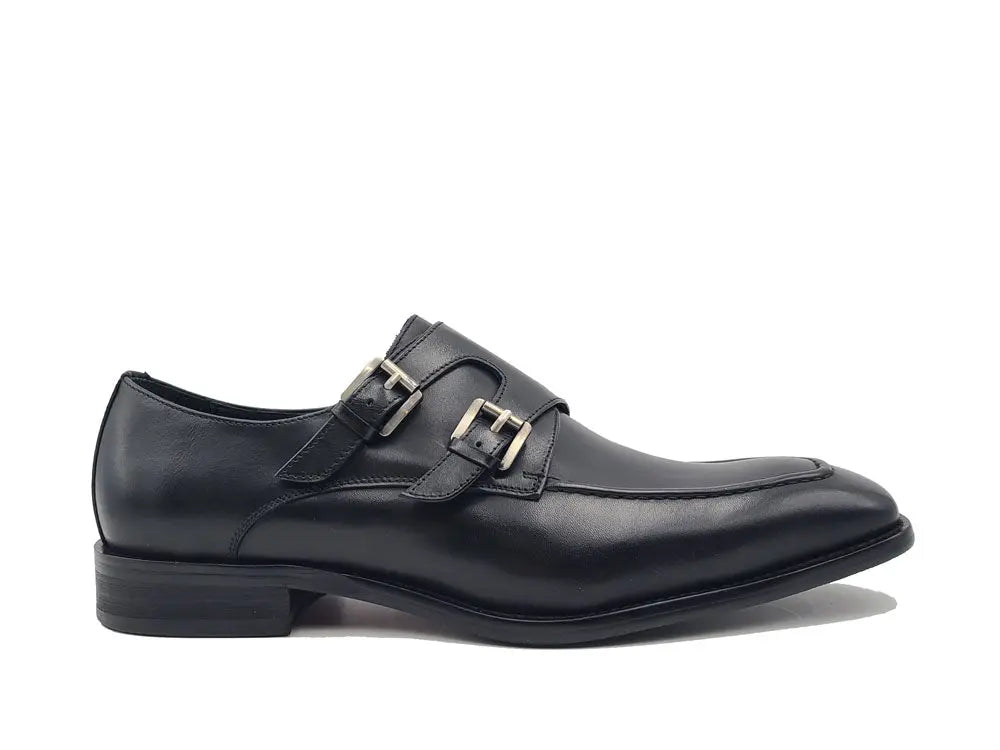 Calfskin Double Monk Loafer Ks509 - 05 Premium Craft Footwear Shoes by Carrucci Shoes – Don't Panic Shoes