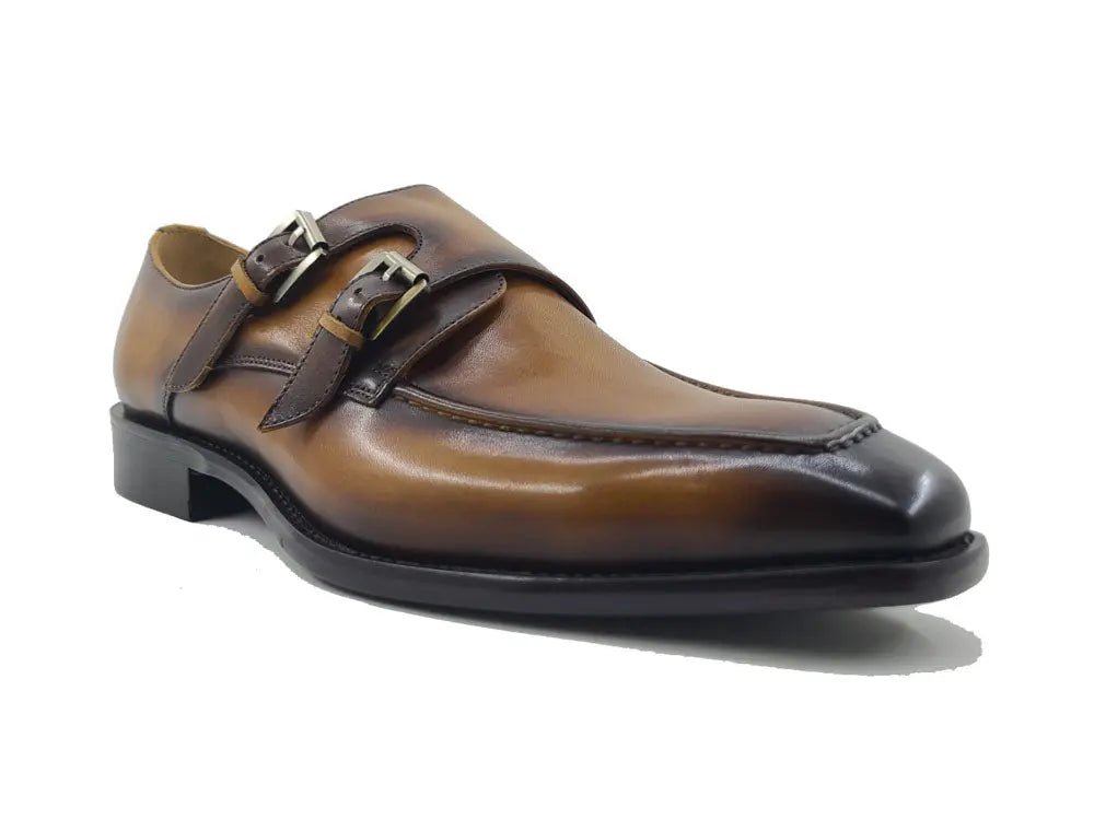 Calfskin Double Monk Loafer Ks509 - 05 Premium Craft Footwear Shoes by Carrucci Shoes – Don't Panic Shoes