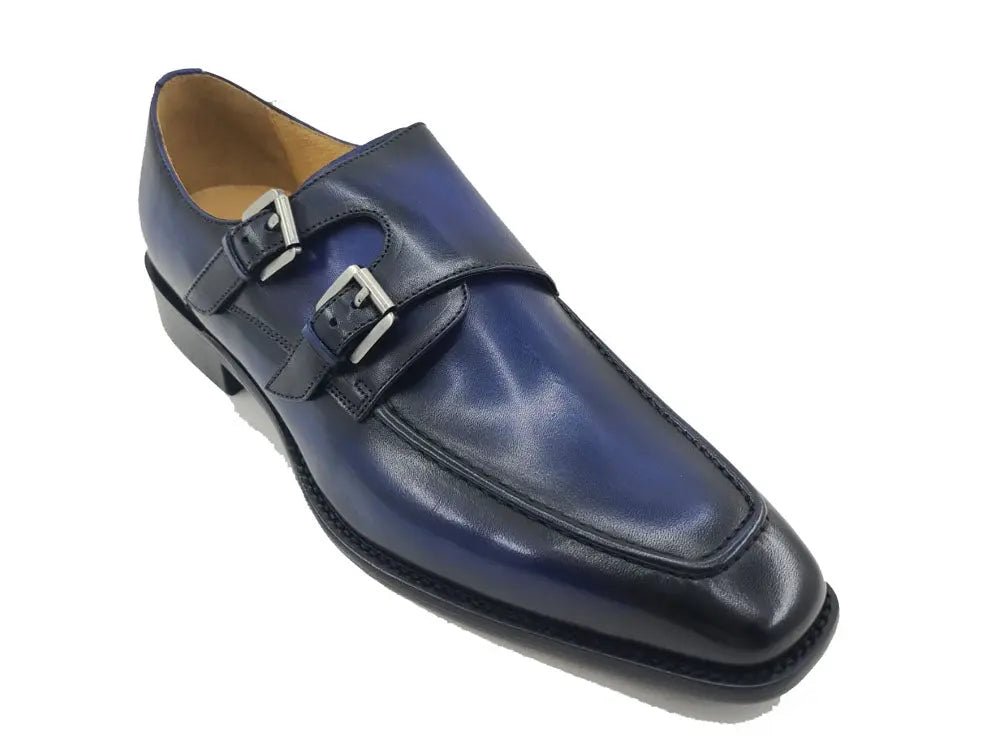 Calfskin Double Monk Loafer Ks509 - 05 Premium Craft Footwear Shoes by Carrucci Shoes – Don't Panic Shoes