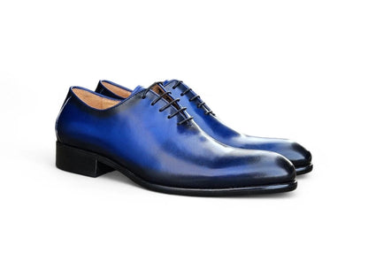 Calfskin Whole Cut Lace Up Oxford Leather Ks505 - 12 Shoes by Carrucci Shoes – Don't Panic Shoes