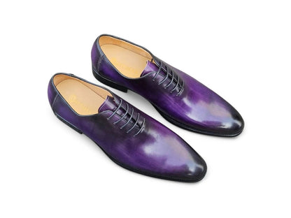 Calfskin Whole Cut Lace Up Oxford Leather Ks505 - 12 Shoes by Carrucci Shoes – Don't Panic Shoes