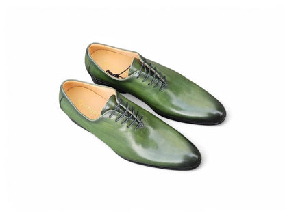Calfskin Whole Cut Lace Up Oxford Leather Ks505 - 12 Shoes by Carrucci Shoes – Don't Panic Shoes