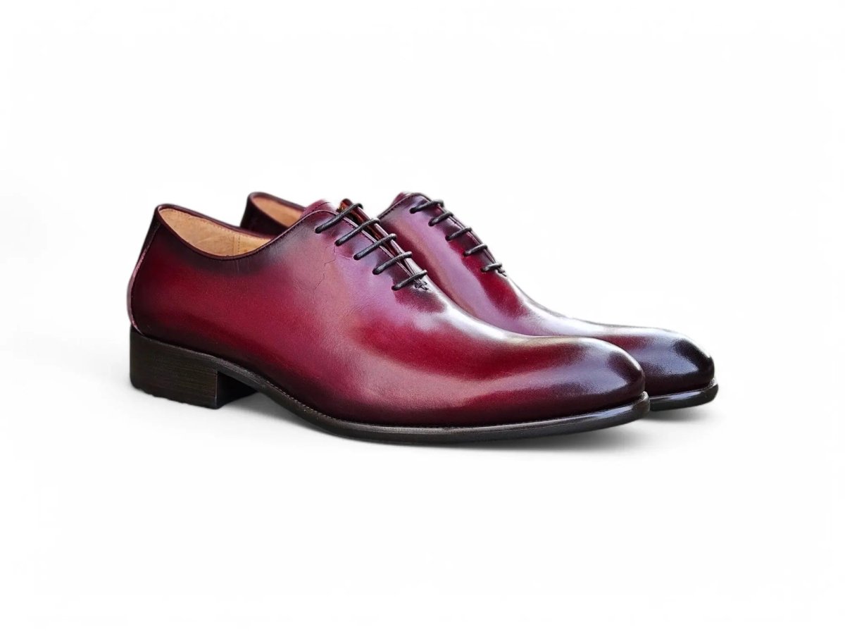 Calfskin Whole Cut Lace Up Oxford Leather Ks505 - 12 Shoes by Carrucci Shoes – Don't Panic Shoes