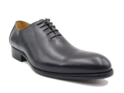 Calfskin Whole Cut Lace Up Oxford Leather Ks505 - 12 Shoes by Carrucci Shoes – Don't Panic Shoes