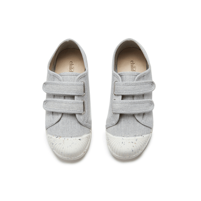 Cameron Grey Adjustable Velcro Non Slip Rubber Soles Core by Childrenchic – Don't Panic Shoes