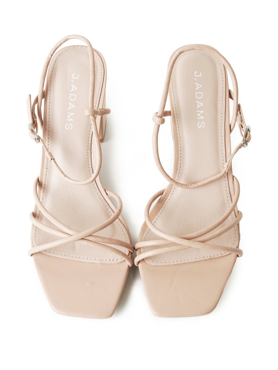Camila | Beige Heels by J.Adams – Don't Panic Shoes