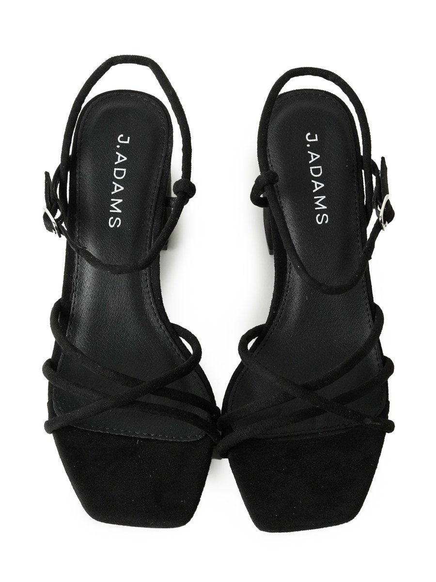 Camila | Black Suede Heels by J.Adams – Don't Panic Shoes