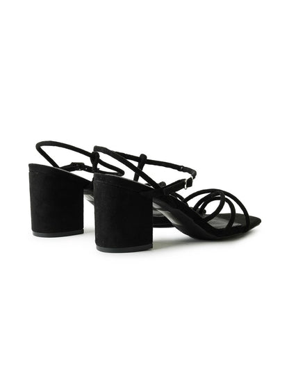 Camila | Black Suede Heels by J.Adams – Don't Panic Shoes
