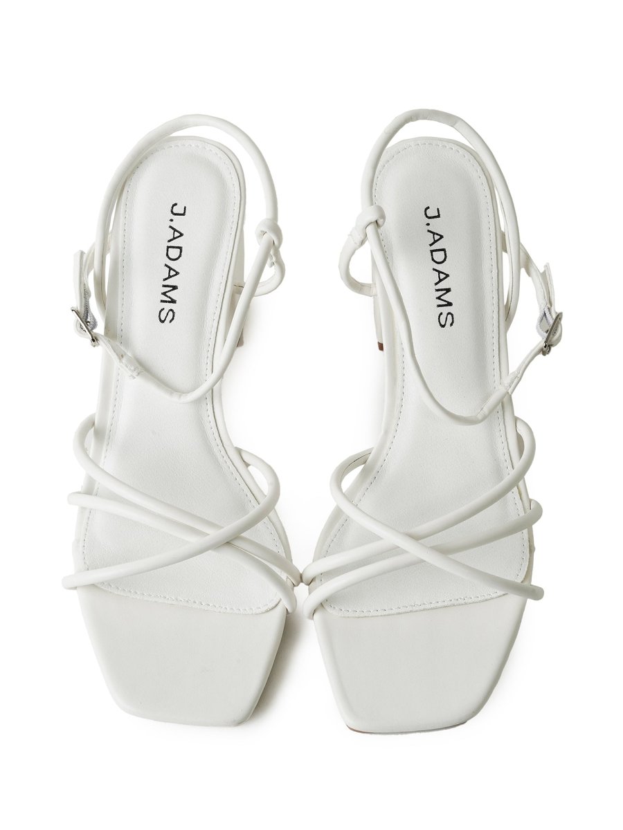 Camila | White Heels by J.Adams – Don't Panic Shoes