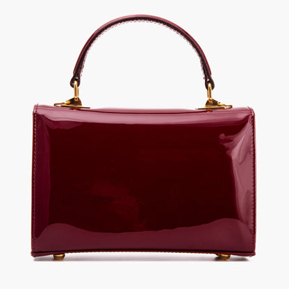 The Rosalinda Burgundy Leather Handbag
