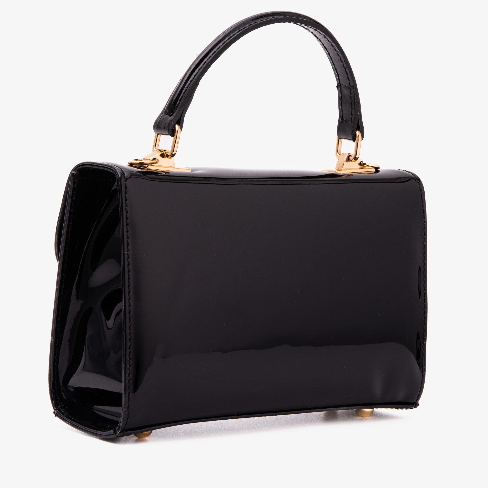 The Rosalinda Black Leather Handbag