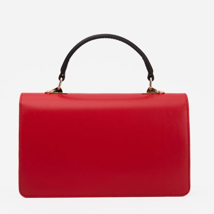 The Dosso Black and Gold Handwoven Leather Handbag