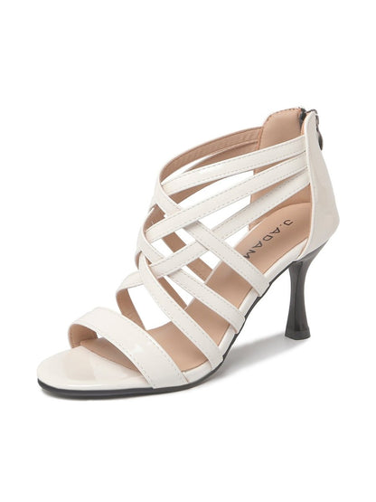 Carla | White Heels by J.Adams – Don't Panic Shoes