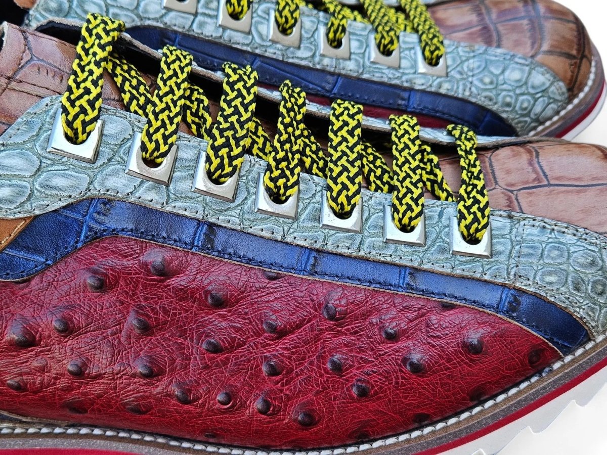 Carrucci Apex Explorer Men's Leather Sneaker Ks553 - 01t Sneakers by Carrucci Shoes – Don't Panic Shoes