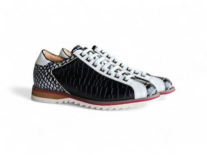 Carrucci Apex Explorer Men's Leather Sneaker Ks553 - 01t Sneakers by Carrucci Shoes – Don't Panic Shoes