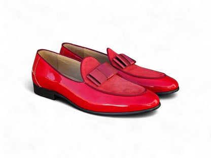 Carrucci Bow Tie Loafer Patent Leather Ks525 - 210sp Shoes by Carrucci Shoes – Don't Panic Shoes