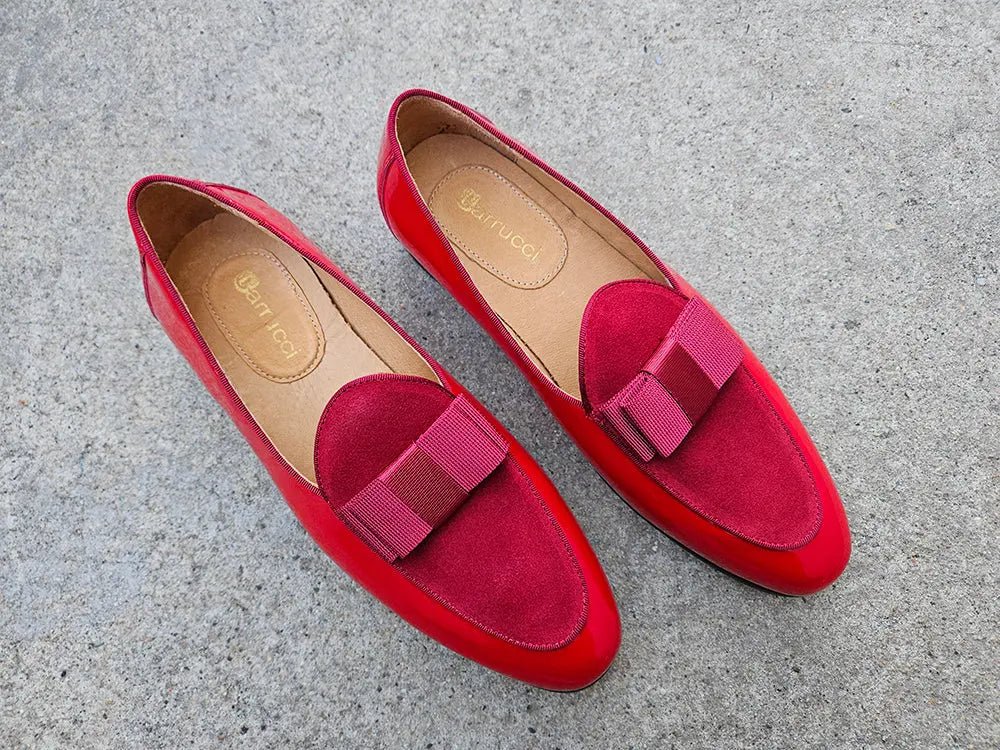 Carrucci Bow Tie Loafer Patent Leather Ks525 - 210sp Shoes by Carrucci Shoes – Don't Panic Shoes