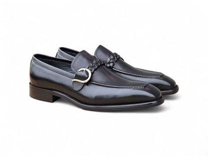 Carrucci Braided Bit Loafer Men's Leather Ks509 - 46 Shoes by Carrucci Shoes – Don't Panic Shoes