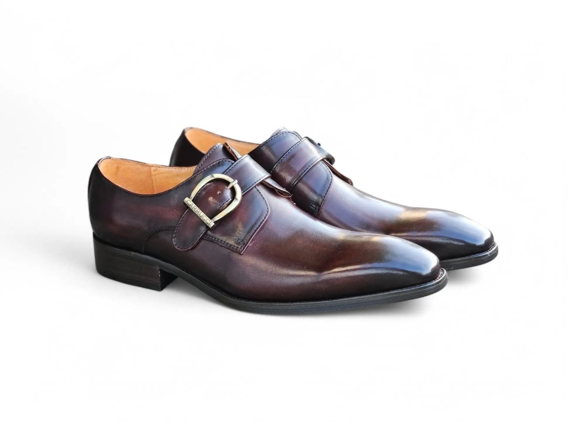 Carrucci Buckle Monk Strap Leather Loafer Ks503 - 35 Shoes by Carrucci Shoes – Don't Panic Shoes