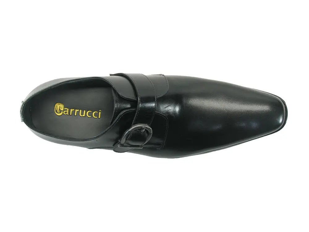 Carrucci Buckle Monk Strap Leather Loafer Ks503 - 35 Shoes by Carrucci Shoes – Don't Panic Shoes