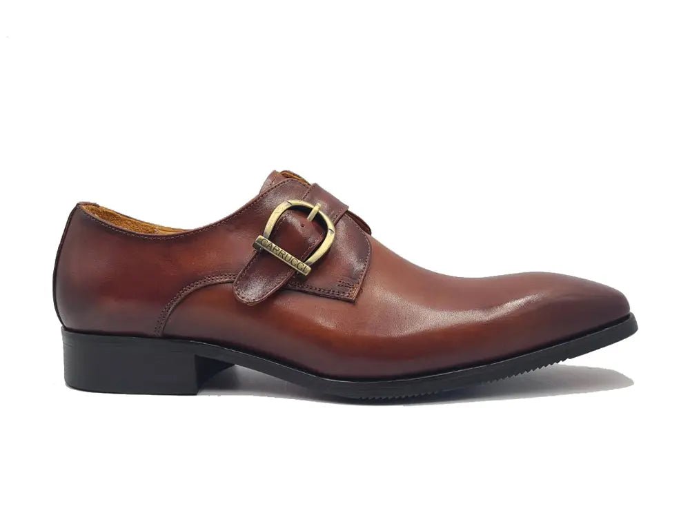 Carrucci Buckle Monk Strap Leather Loafer Ks503 - 35 Shoes by Carrucci Shoes – Don't Panic Shoes