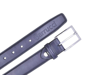 Carrucci Burnished Calfskin Belt Calfskin Leather Kc1 Belt by Carrucci Shoes – Don't Panic Shoes