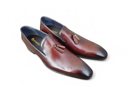 Carrucci Burnished Wholecut Tassel Loafer Leather Ks503 - 47 Shoes by Carrucci Shoes – Don't Panic Shoes