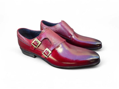 Carrucci Double Monk Straps Calfskin Leather Ks099 - 3003 Shoes by Carrucci Shoes – Don't Panic Shoes