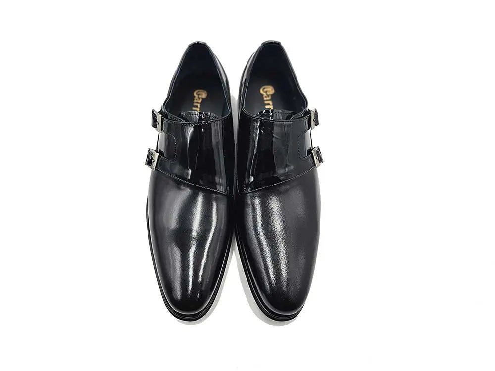 Carrucci Double Monk Straps Calfskin Leather Ks099 - 3003 Shoes by Carrucci Shoes – Don't Panic Shoes