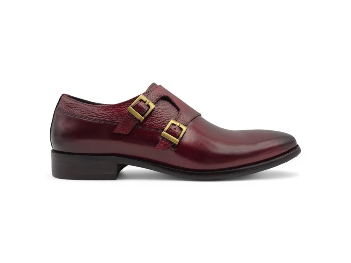 Carrucci Double Monk Straps Calfskin Leather Ks099 - 3003 Shoes by Carrucci Shoes – Don't Panic Shoes