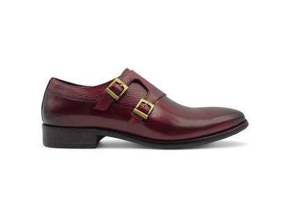 Carrucci Double Monk Straps Calfskin Leather Ks099 - 3003 Shoes by Carrucci Shoes – Don't Panic Shoes