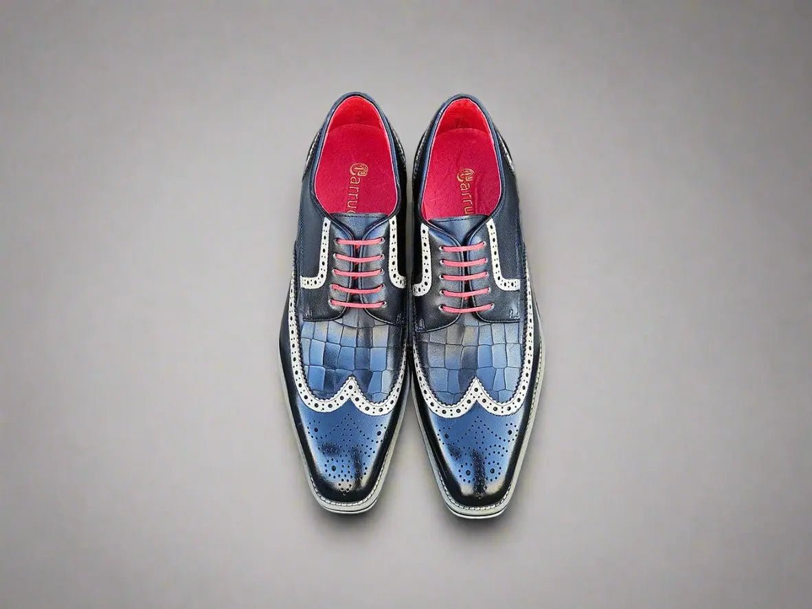 Carrucci GorgeouS Lace Up Oxford Men’s Leather Ks515 - 35 Shoes by Carrucci Shoes – Don't Panic Shoes