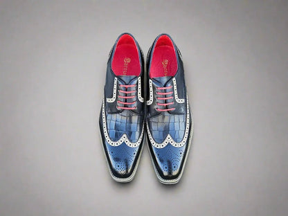 Carrucci GorgeouS Lace Up Oxford Men’s Leather Ks515 - 35 Shoes by Carrucci Shoes – Don't Panic Shoes