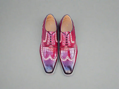 Carrucci GorgeouS Lace Up Oxford Men’s Leather Ks515 - 35 Shoes by Carrucci Shoes – Don't Panic Shoes