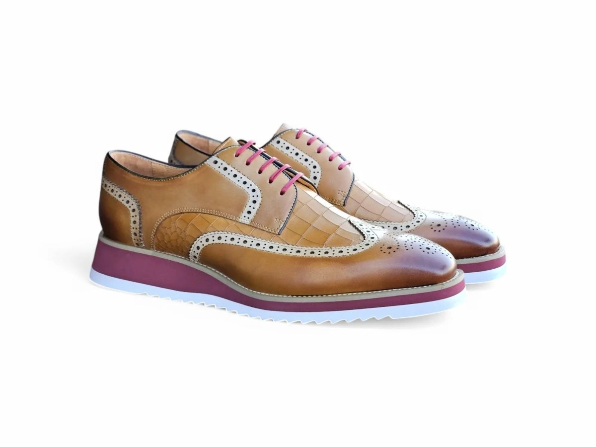 Carrucci GorgeouS Lace Up Oxford Men’s Leather Ks515 - 35 Shoes by Carrucci Shoes – Don't Panic Shoes