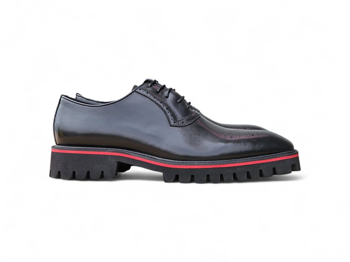 Carrucci Hybrid Lug Oxford Calfskin Leather Ks557 - 15 Shoes by Carrucci Shoes – Don't Panic Shoes