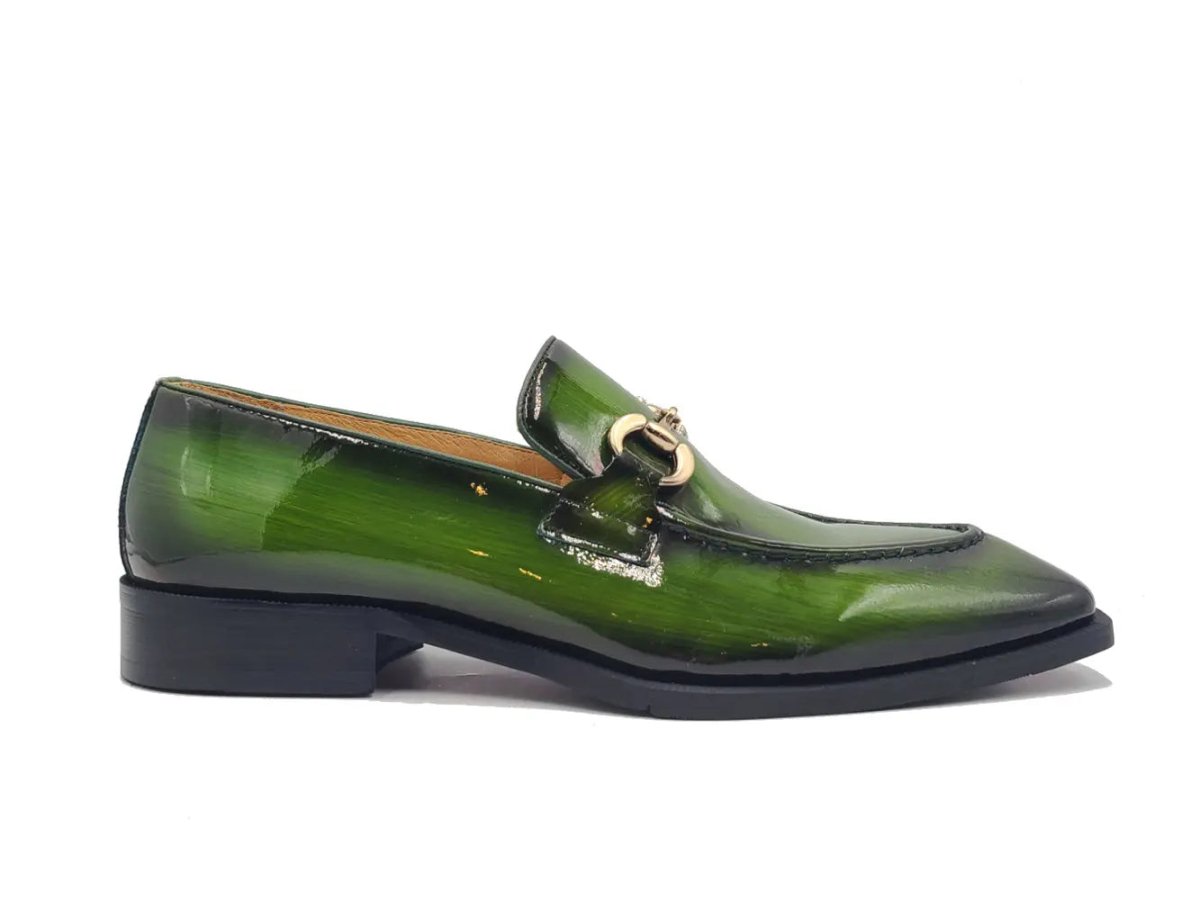 Carrucci Ks303 - 01p Men's Premium Leather Green Ks303 - 01p Shoes by Carrucci Shoes – Don't Panic Shoes