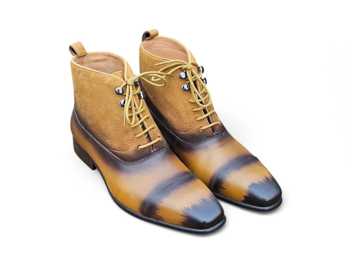 Carrucci Lace Up Suede Boots Premium Craftsmanship Kb524 - 11sc Boots by Carrucci Shoes – Don't Panic Shoes