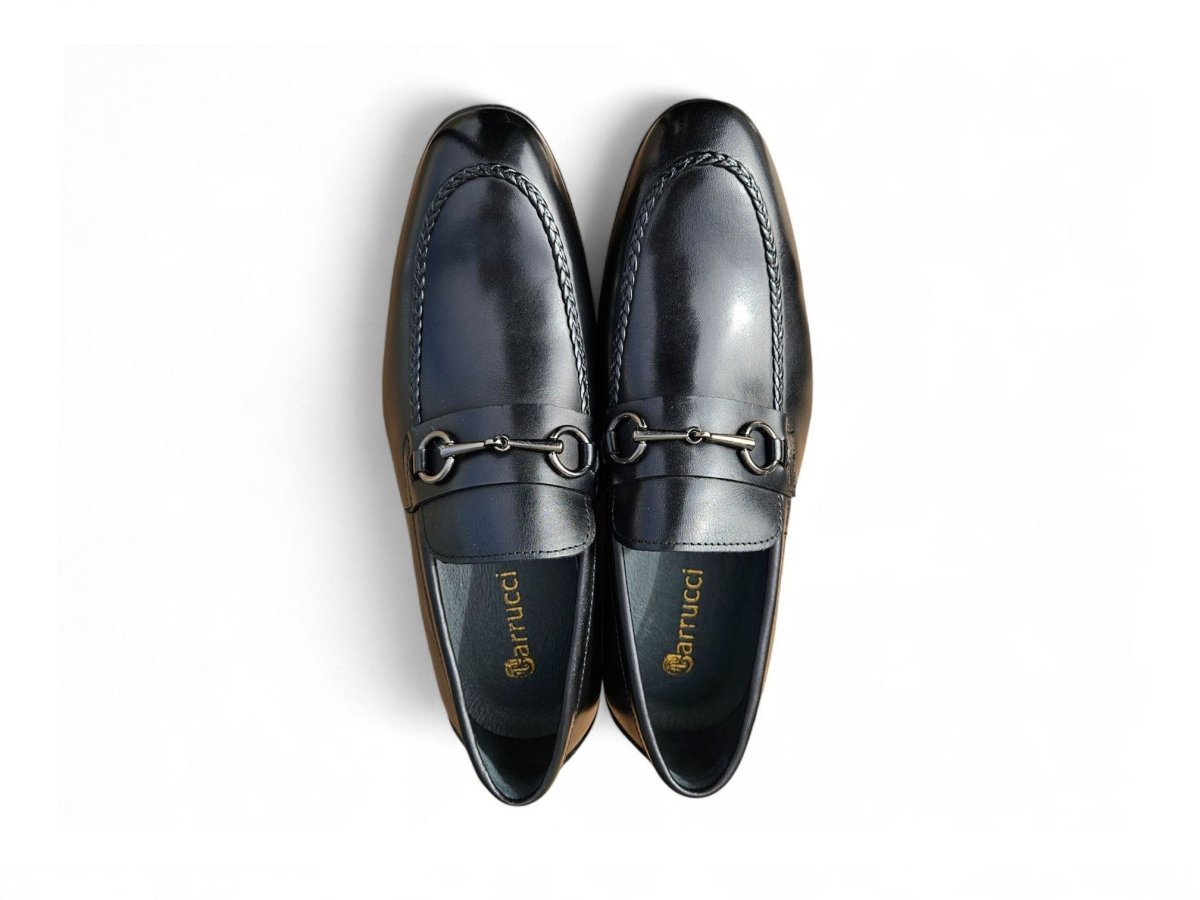 Carrucci Madison Bit Loafer Leather Black Shoes by Carrucci Shoes – Don't Panic Shoes