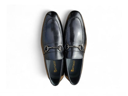 Carrucci Madison Bit Loafer Leather Black Shoes by Carrucci Shoes – Don't Panic Shoes