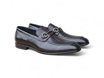 Carrucci Madison Bit Loafer Leather Black Shoes by Carrucci Shoes – Don't Panic Shoes