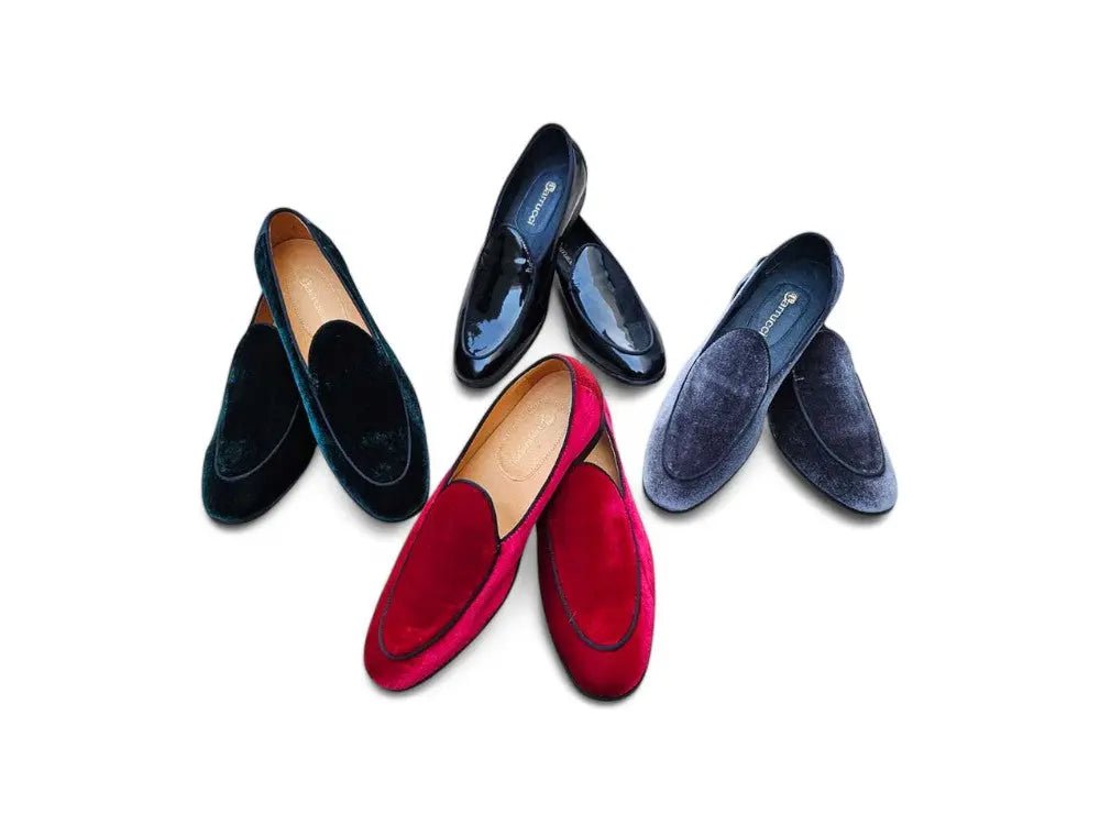 Carrucci Men's Velvet Prom Formal Shoe Elegant Classic Shoes by Carrucci Shoes – Don't Panic Shoes