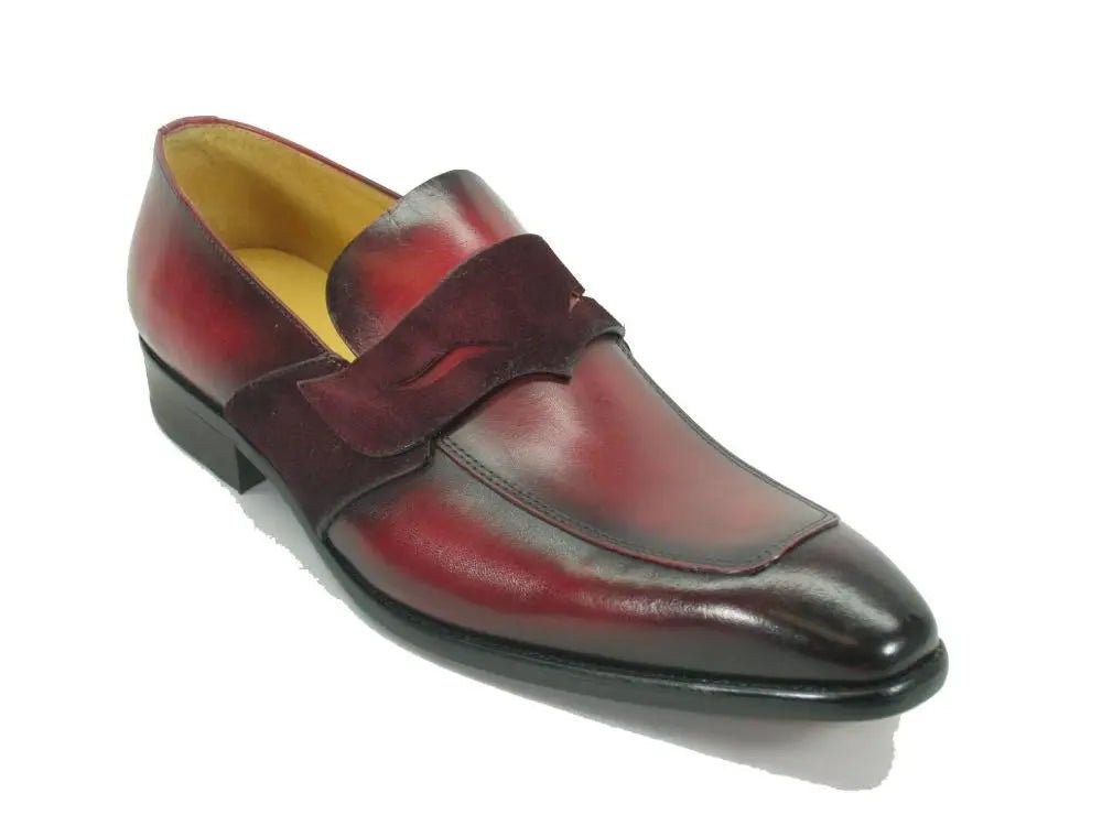 Carrucci Modern Penny Loafer Premium Mixed Media Ks503 - 40 Shoes by Carrucci Shoes – Don't Panic Shoes