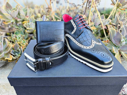 Carrucci Money Clip Bifold Wallet Calfskin Leather Kc300 - 01 Wallet by Carrucci Shoes – Don't Panic Shoes