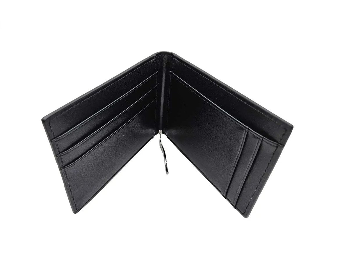 Carrucci Money Clip Bifold Wallet Calfskin Leather Kc300 - 01 Wallet by Carrucci Shoes – Don't Panic Shoes