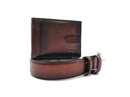 Carrucci Money Clip Bifold Wallet Calfskin Leather Kc300 - 01 Wallet by Carrucci Shoes – Don't Panic Shoes