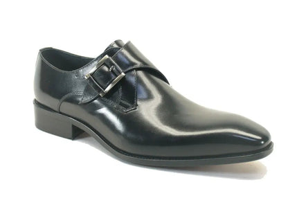 Carrucci Monk Strap Buckle Leather Loafer Burnished Finish Shoes by Carrucci Shoes – Don't Panic Shoes
