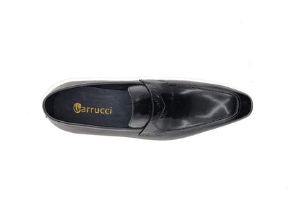 Carrucci Penny Loafer Leather Lightweight Sole Ks516 - 01 Shoes by Carrucci Shoes – Don't Panic Shoes